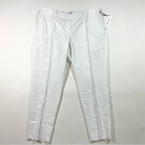 Calvin Klein Plus Womens Elastic Back High Rise Dress Pants - Picture 2 of 9
